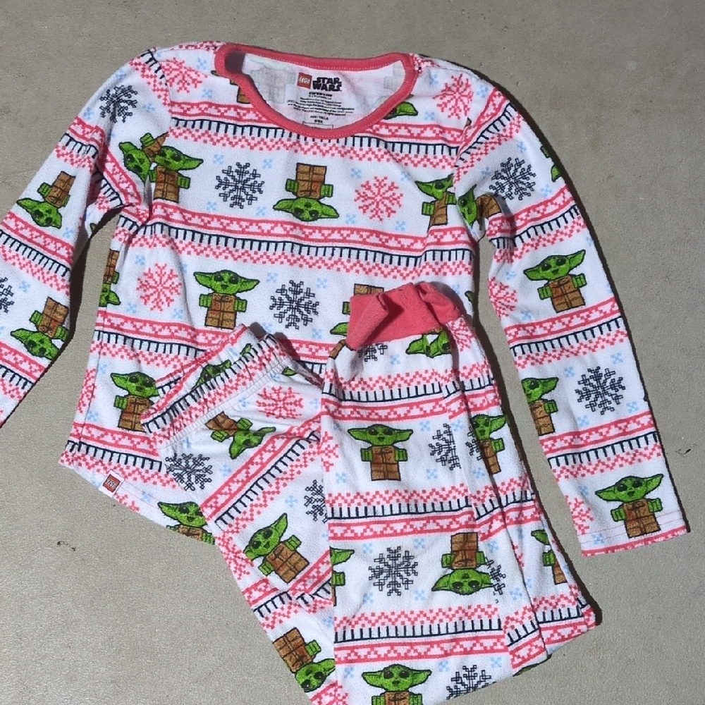 Star Wars LEGO Kids Pajama Set - White, Pink, and Green